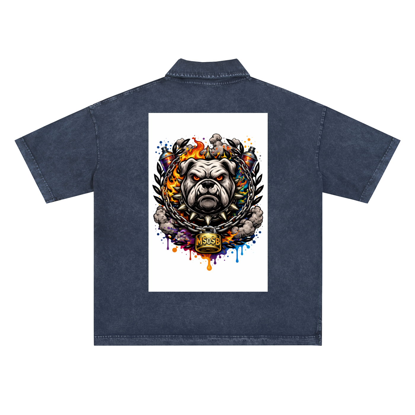 Heavyweight Snow-Washed Polo T-Shirt