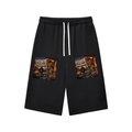 Relaxed Drawstring Three-quarter Sweatpants