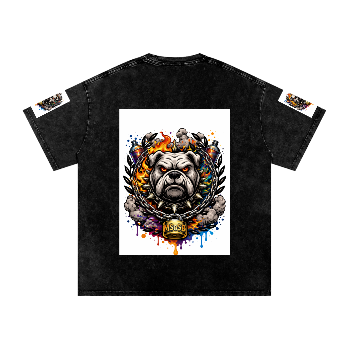 Snow Washed Oversized Cotton T-Shirt