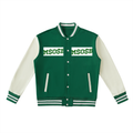 Two-Tone Fleeced Varsity Jacket