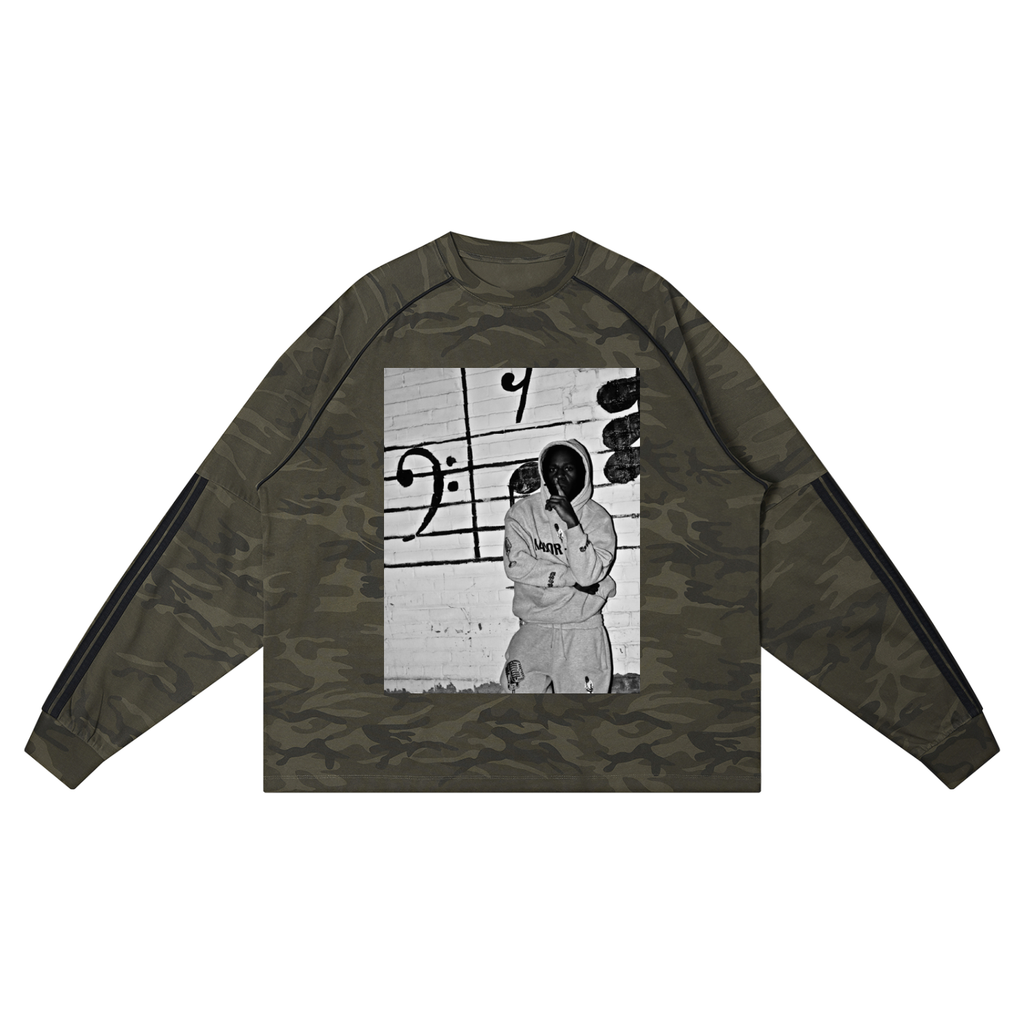 Unisex Camo Loose Long Sleeve T-Shirt