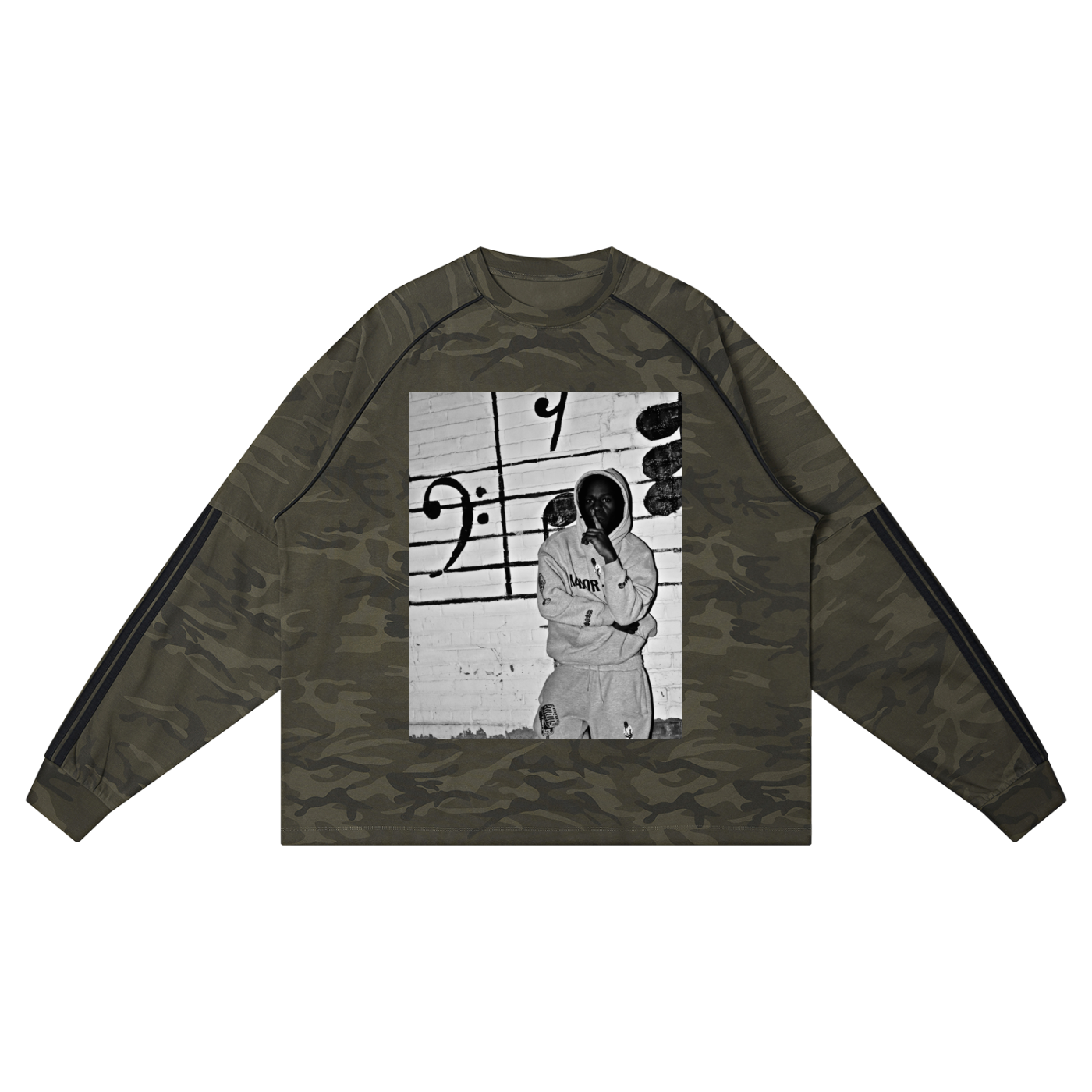 Unisex Camo Loose Long Sleeve T-Shirt
