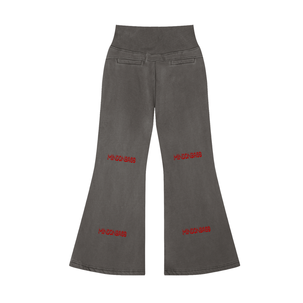 Vintage Washed Flared Fleece Pants