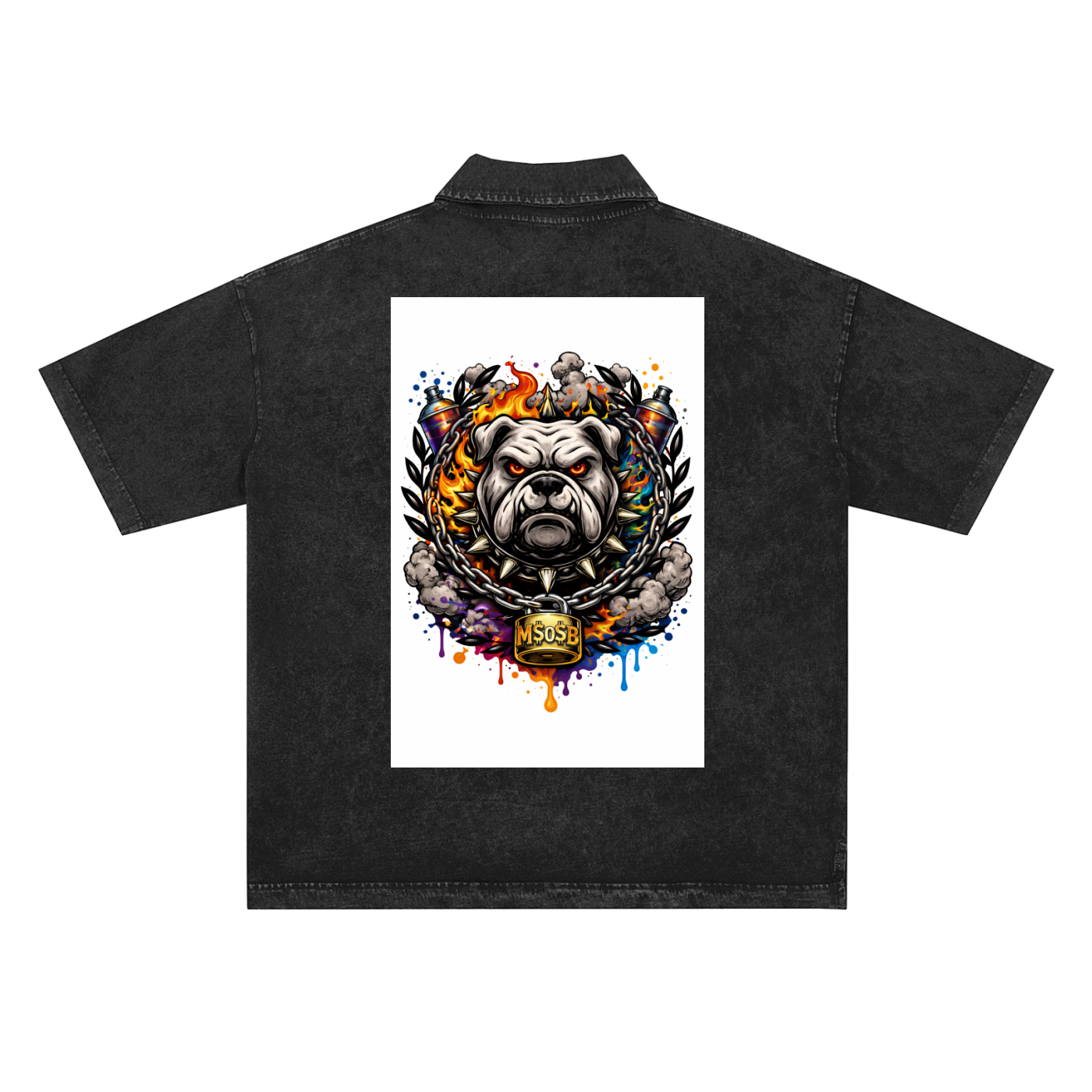 Heavyweight Snow-Washed Polo T-Shirt