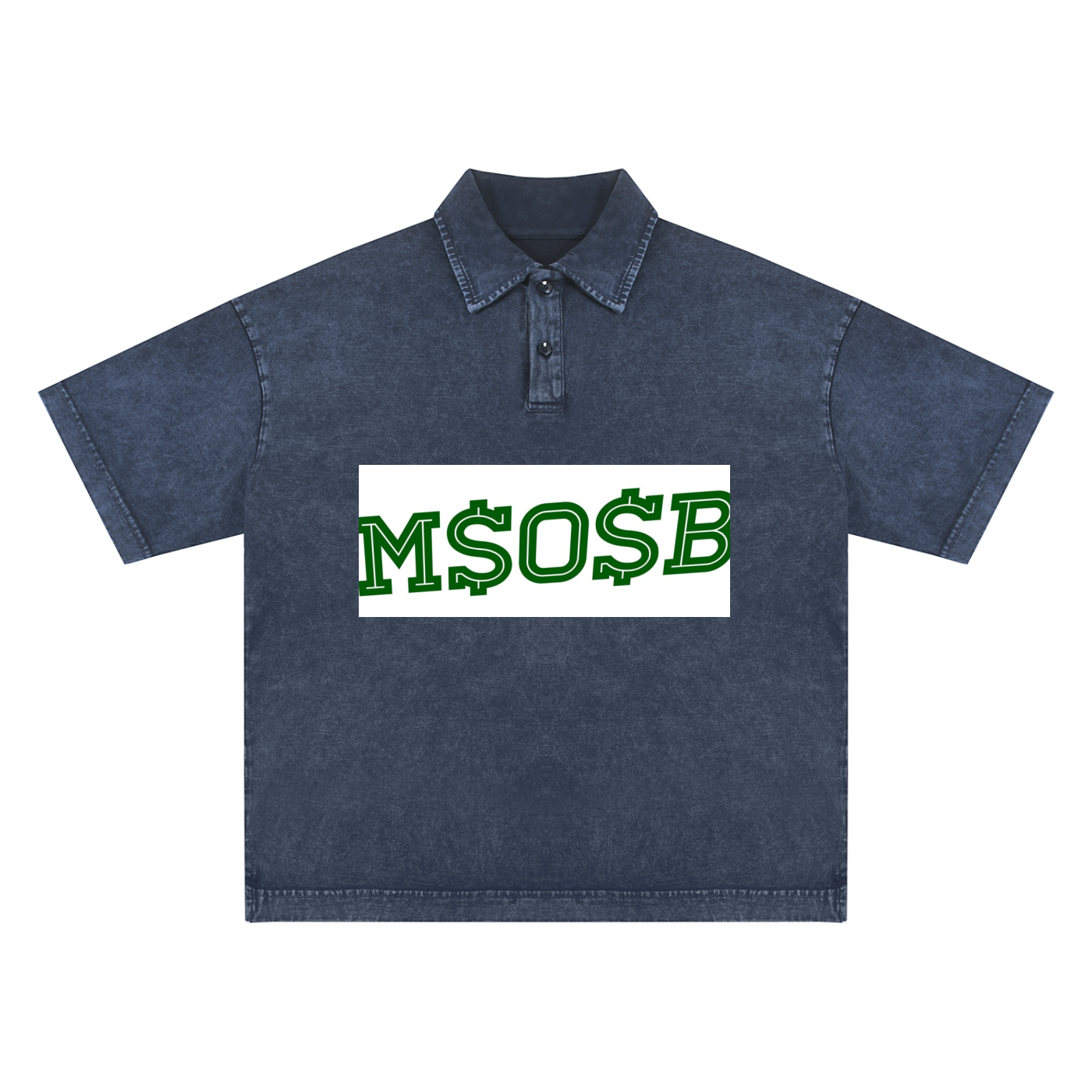 Heavyweight Snow-Washed Polo T-Shirt