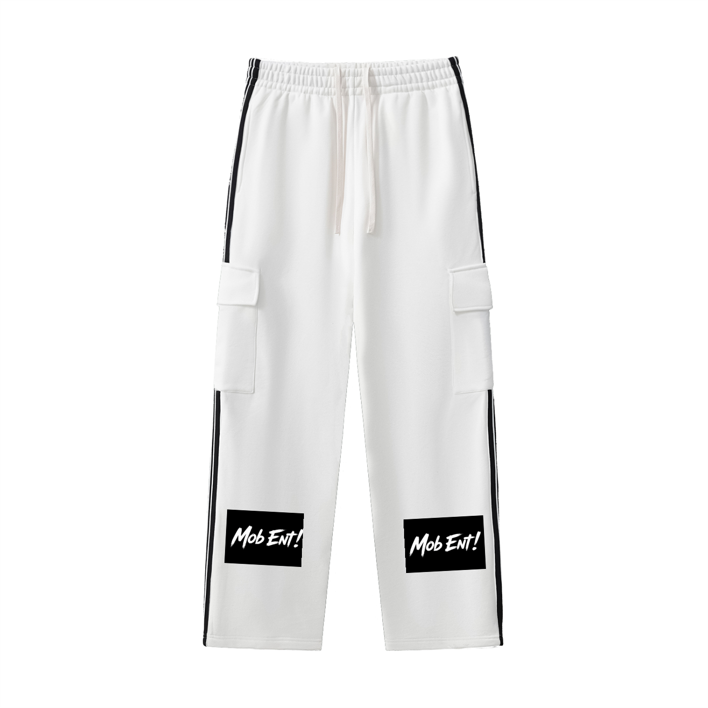 Side Stripe Straight-Leg Pants