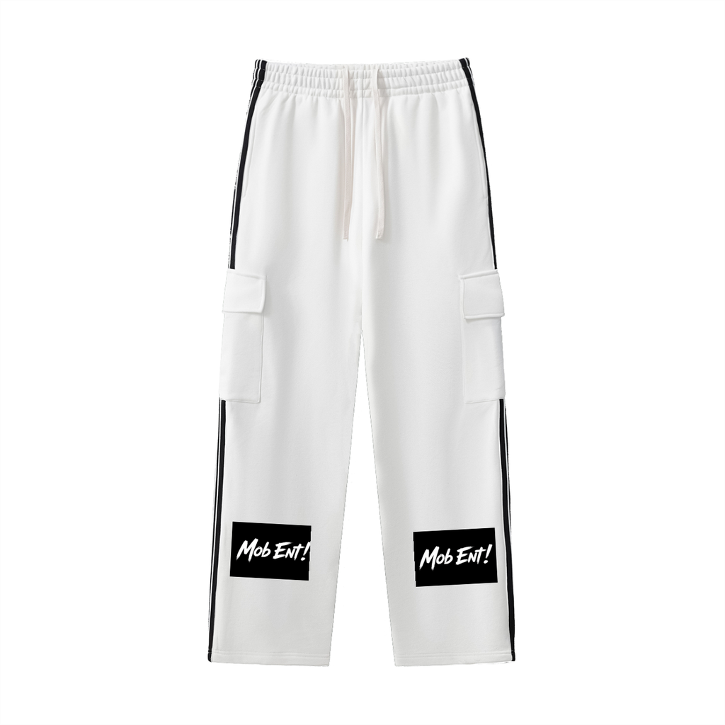 Side Stripe Straight-Leg Pants