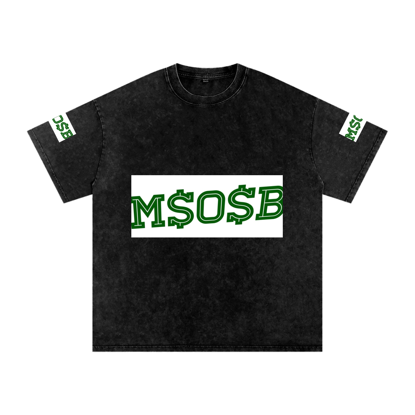 Snow Washed Oversized Cotton T-Shirt