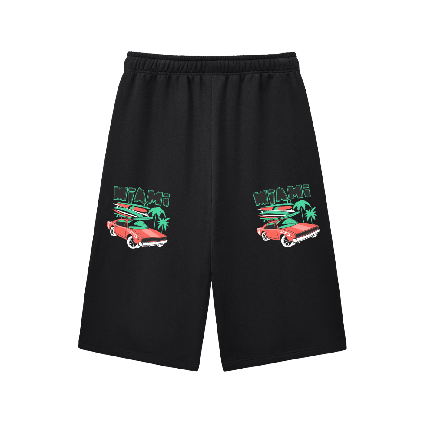 Relaxed Drawstring Three-quarter Sweatpants