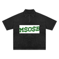 Heavyweight Snow-Washed Polo T-Shirt