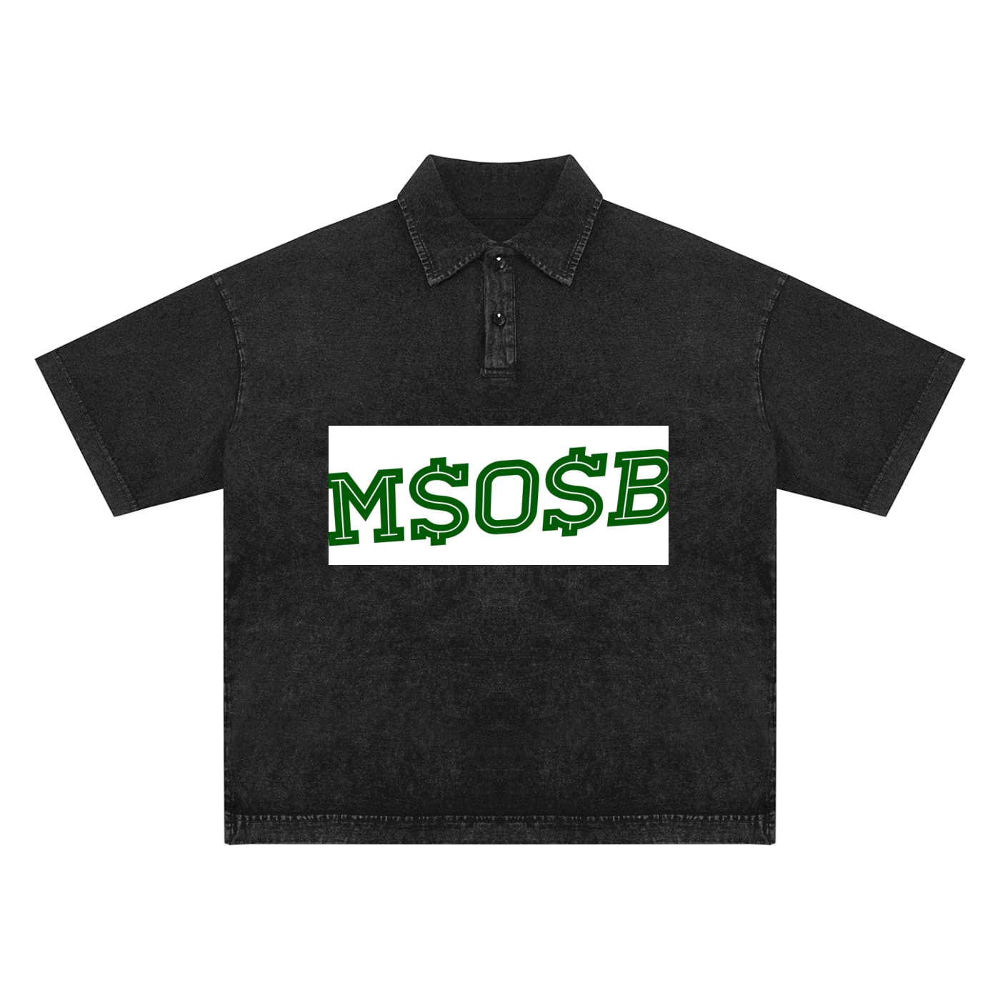 Heavyweight Snow-Washed Polo T-Shirt