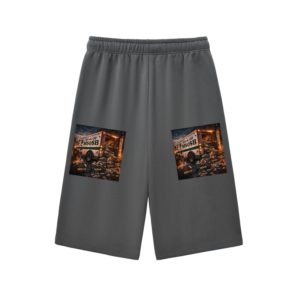 Relaxed Drawstring Three-quarter Sweatpants