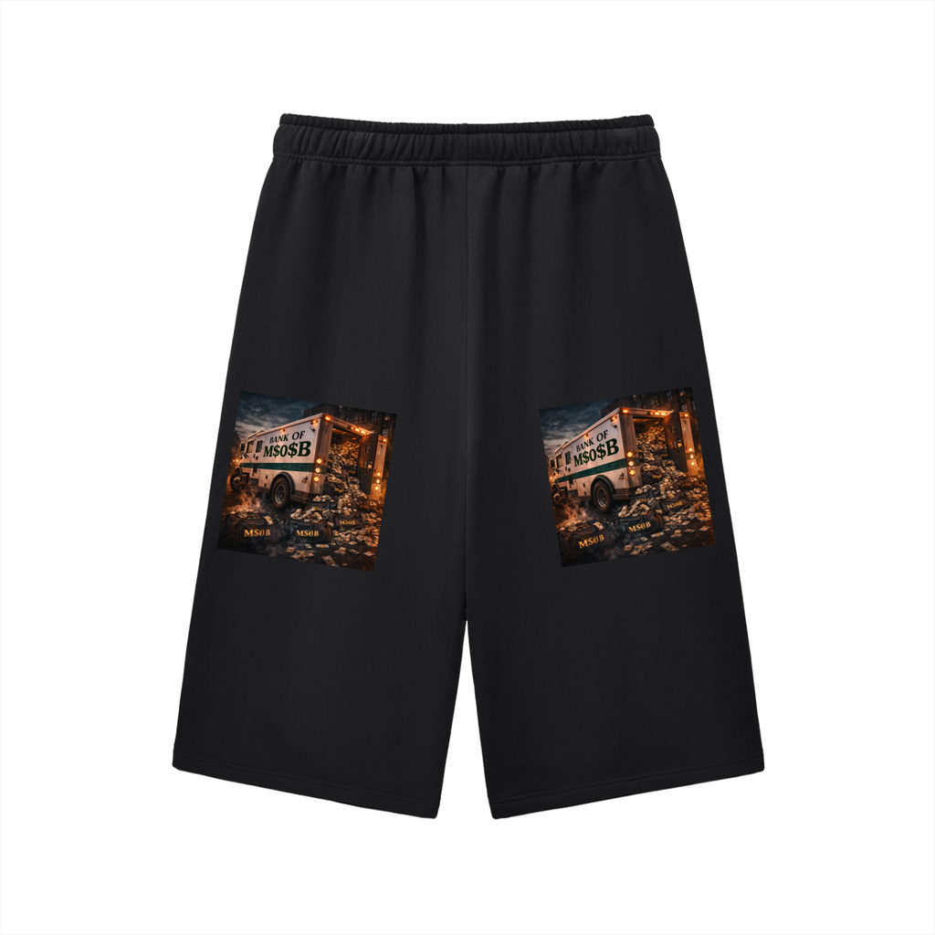 Relaxed Drawstring Three-quarter Sweatpants