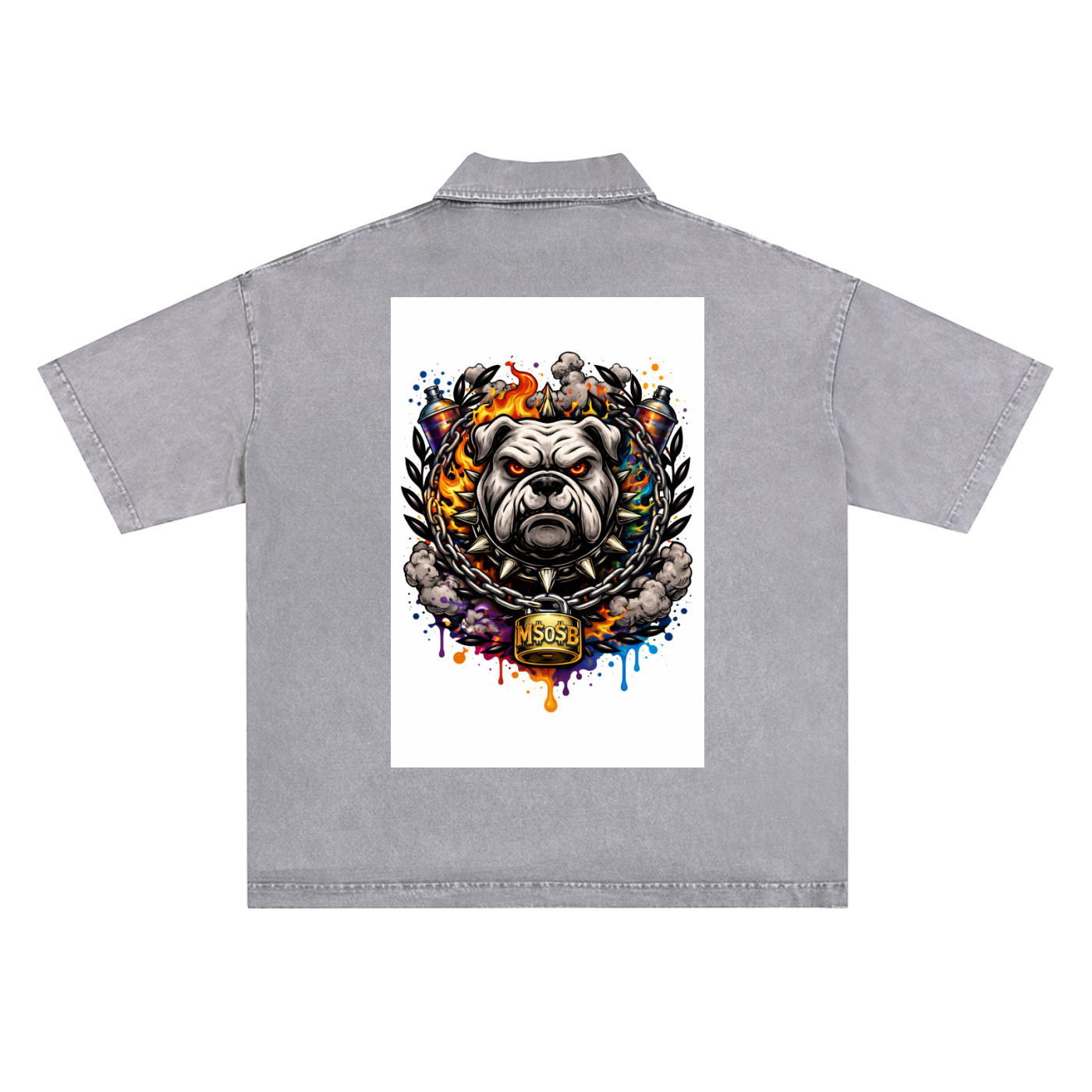 Heavyweight Snow-Washed Polo T-Shirt